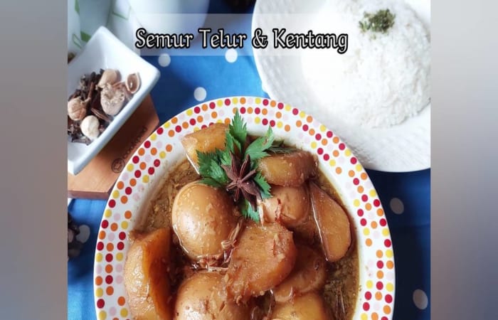 Resep Semur Telur & Kentang Dijamin Nikmat dan Mudah