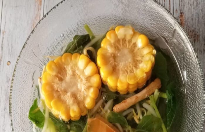 Resep Sayur Bening Bayam,jagung Dan Tauge Paling Mudah dan Enak