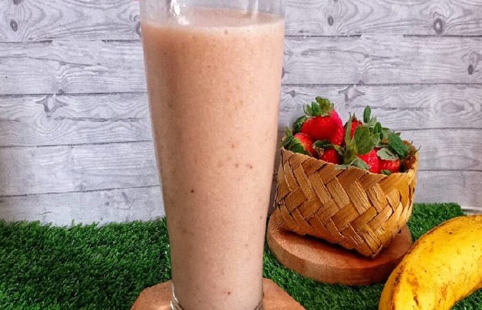 Resep Banana Strawberry Smoothies Paling Mudah dan Enak