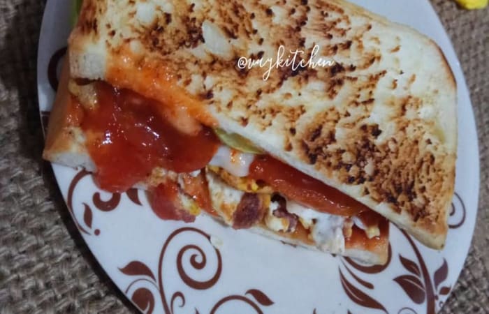 Resep Roti Panggang Mayo  Orak Arik Telur Kornet Paling Mudah dan Enak