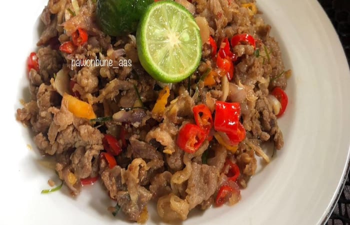 Resep Beef Slice Sambal Matah Paling Mudah dan Enak