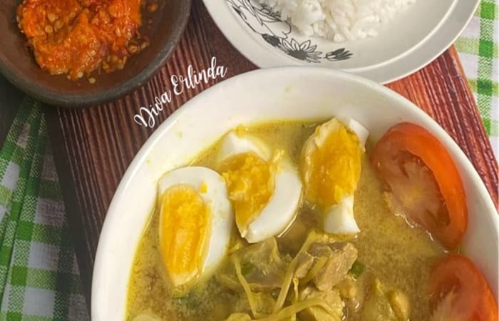 Resep Soto Ayam Betawi Komplit Rasanya Maknyus