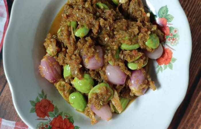 Resep Pete Teri Sambal Bawang Favorit Bunda