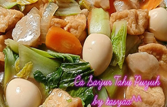 Resep Ca Sayur Tahu Puyuh Paling Praktis dan Simple