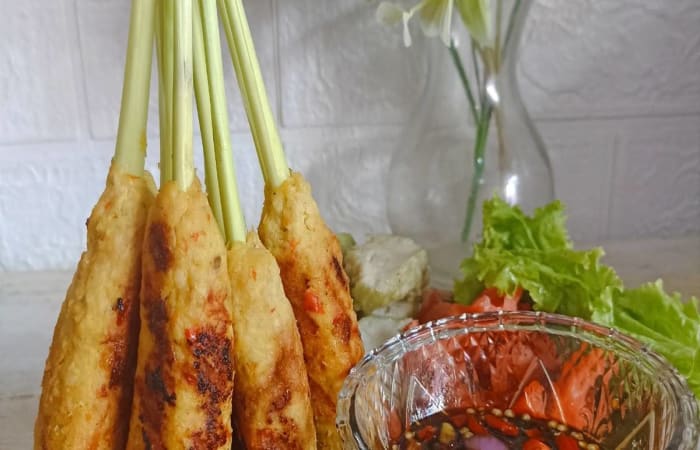 Resep Sate Lilit Daging Ayam Dg Sambal Kecap 280 Dengan Bahan Sederhana