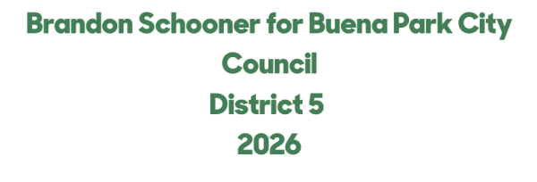 Brandon Schooner for Buena Park City Council District 5 2026