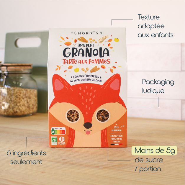 GRANOLA ENFANT - RIZ & CHOCOLAT 300G - NÜ MORNING