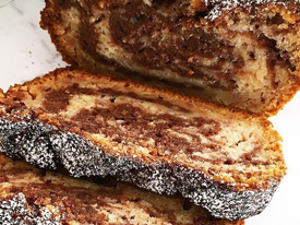 Choc Swirl Protein Banana Bread