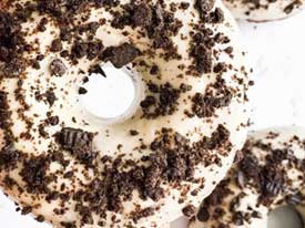 Cookies and Cream protein doughnut