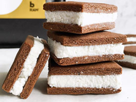 Double Stuffed Choc Coconut Protein Cream Biscuitst