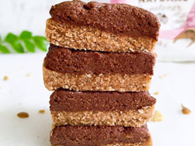 Salted Caramel Choc Peanut Butter Protein Slice