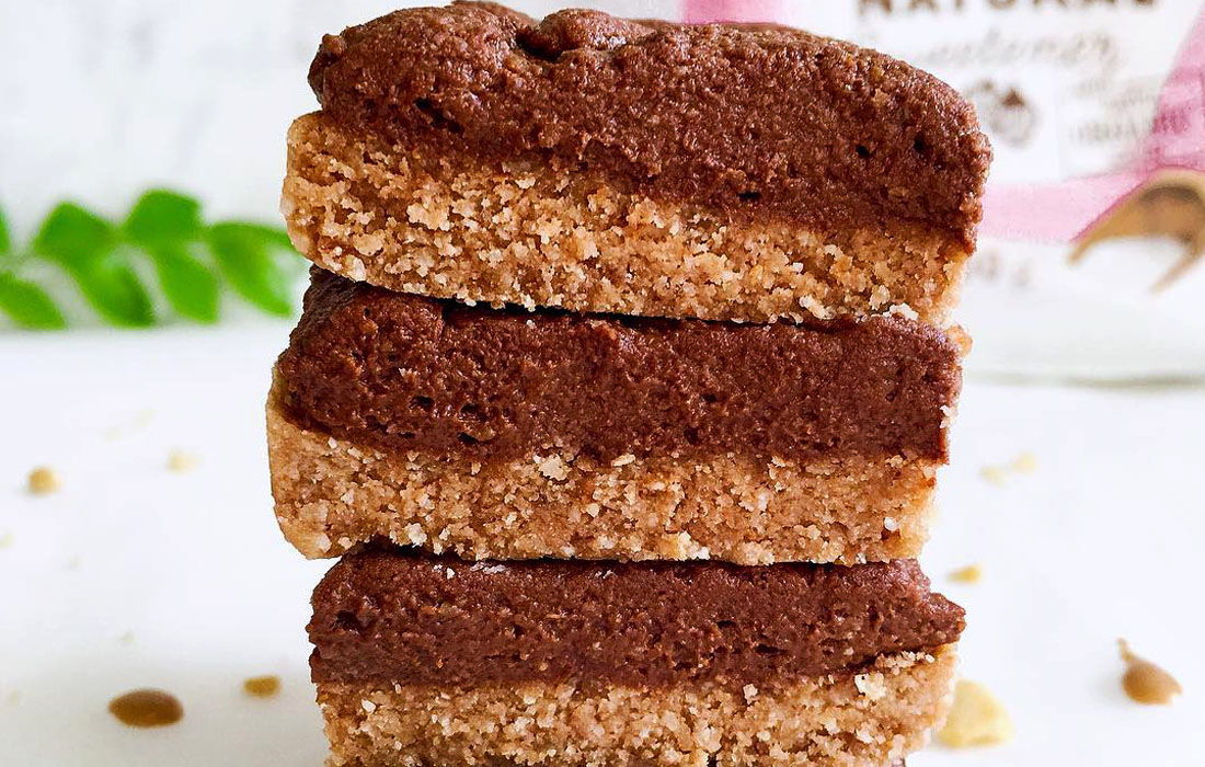 Salted Caramel Choc Peanut Butter Protein Slice Fit Talk Nutrition