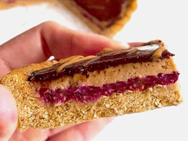 Choc PBJ Tart