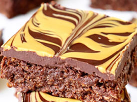 Chewy Choc PB Swirl Brownie