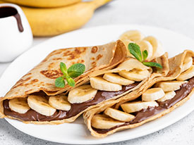 Protein banana crepes