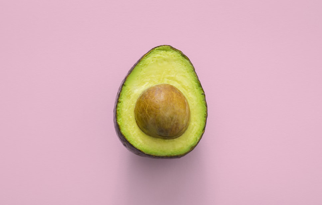 Sliced avocado as a beauty food