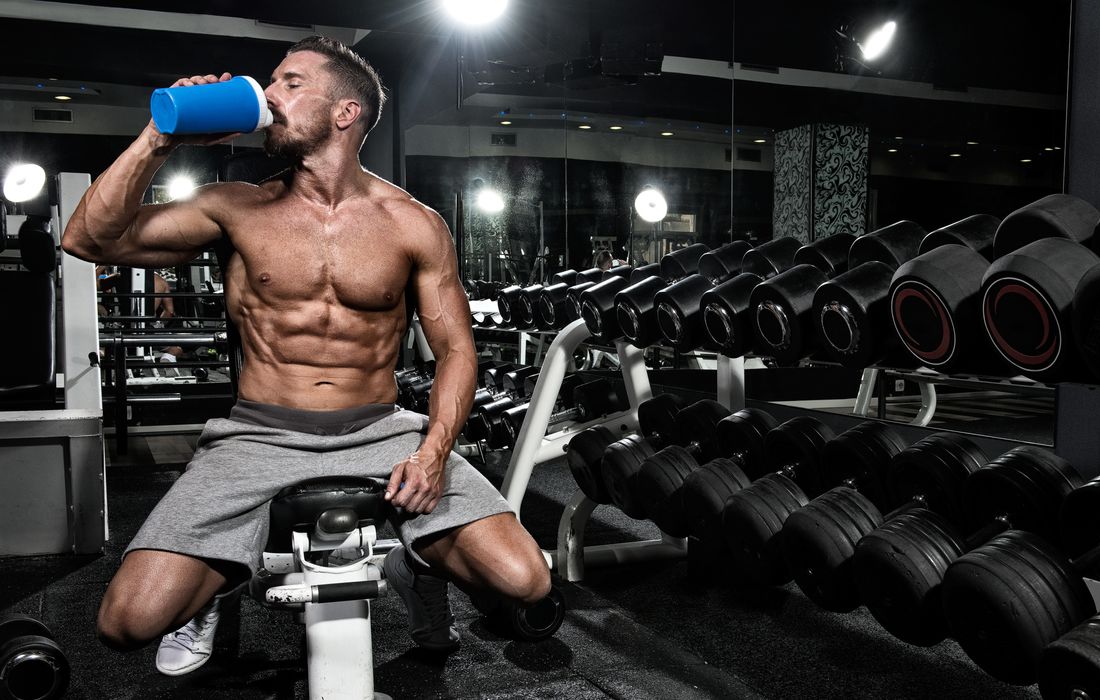 drinking whey protein