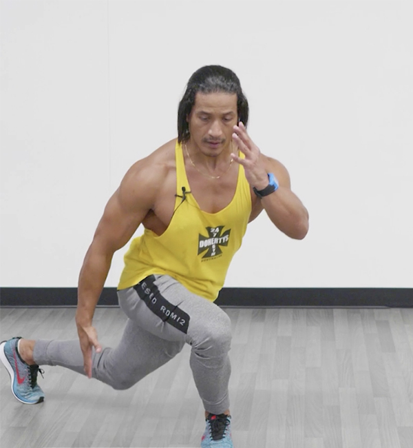 single leg ice skater exercise