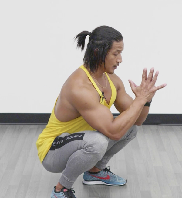 frog squat leg exercise