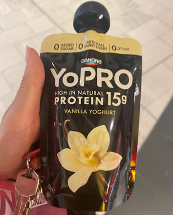 yo pro high protein yogurt pouch