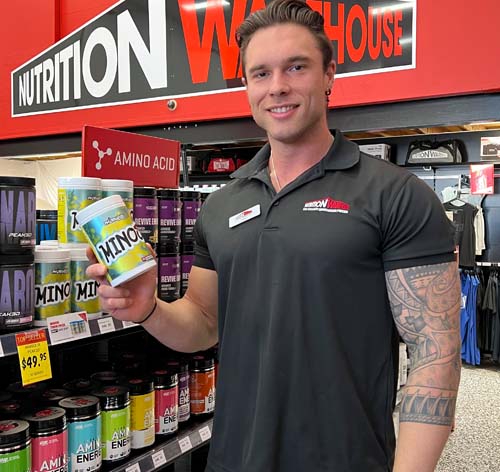 Wyatt holding Minos supplements