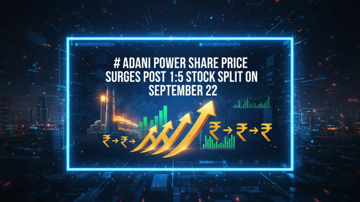 Adani Power Share Price Surges Post 1:5 Stock Split on September 22