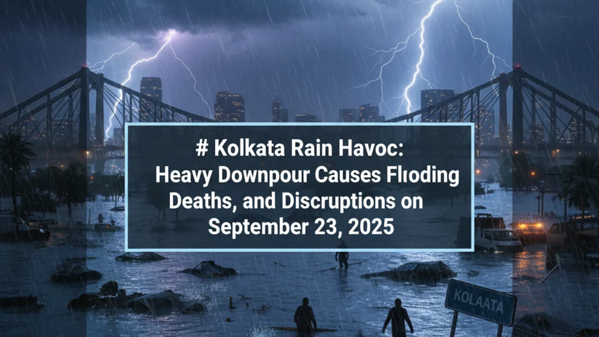  Kolkata Rain Havoc: Heavy Downpour Causes Flooding, Deaths, and Disruptions on September 23, 2025