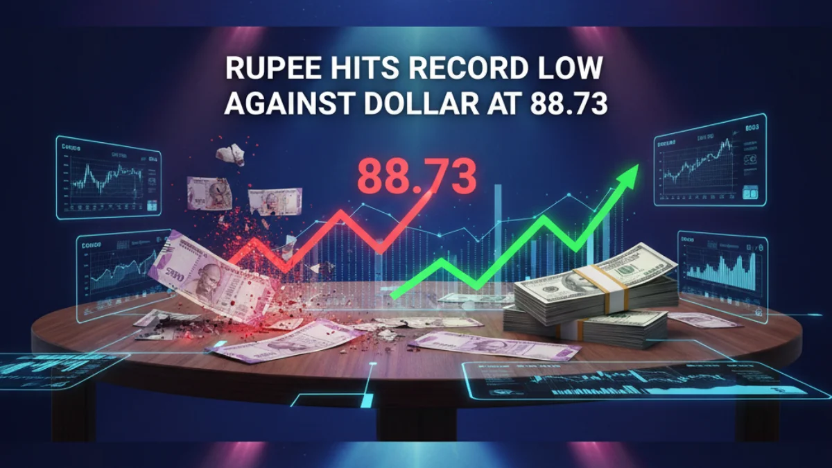  Rupee Hits Record Low Against Dollar at 88.73