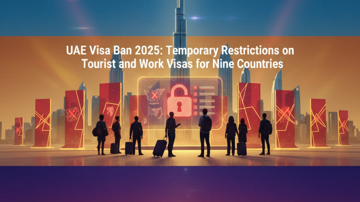 UAE Visa Ban Affected Countries Map
