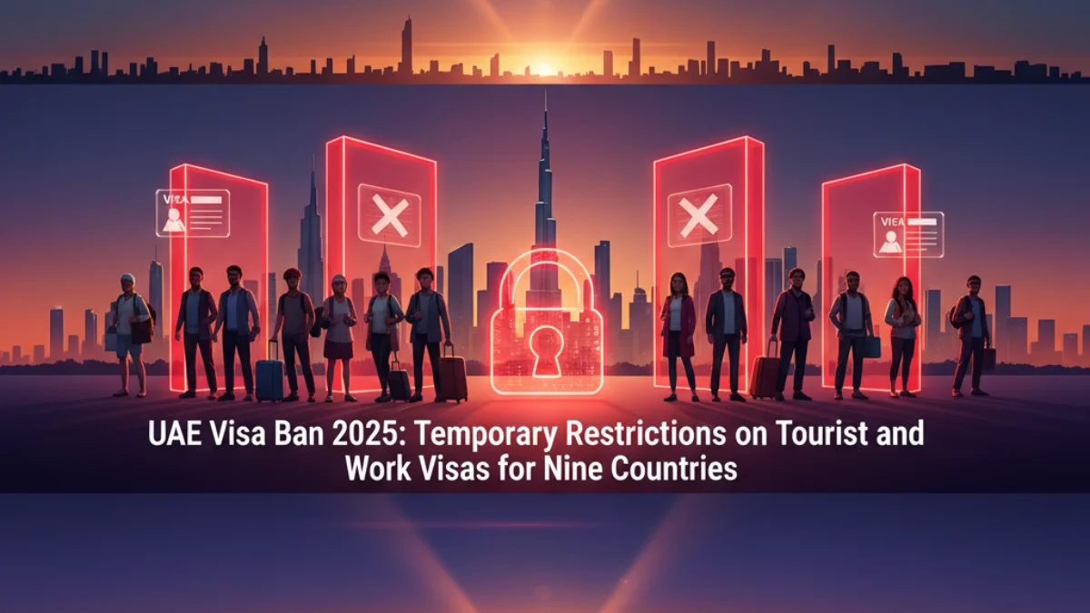  UAE Visa Ban 2025: Temporary Restrictions on Tourist and Work Visas for Nine Countries