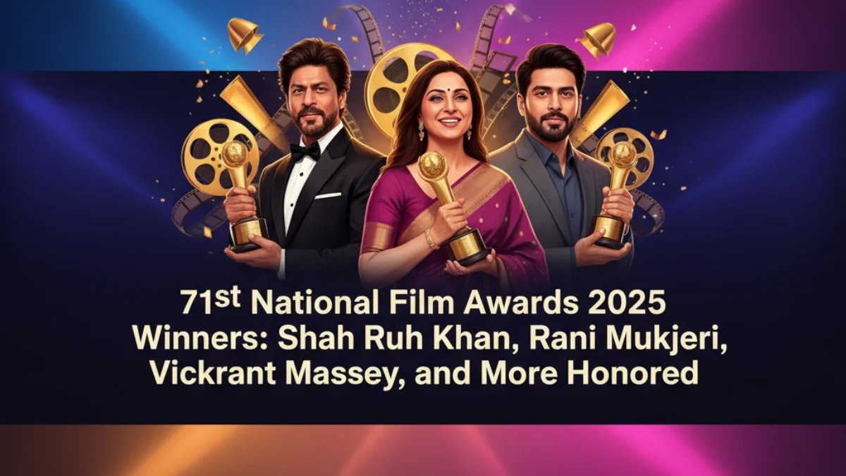 71st National Film Awards 2025 Winners: Shah Rukh Khan, Rani Mukerji, Vikrant Massey, and More Honored