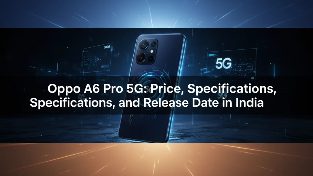  Oppo A6 Pro 5G: Price, Specifications, and Release Date in India
