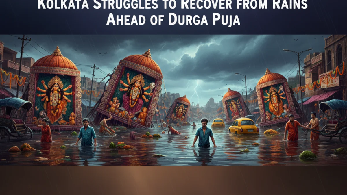Rain-Hit Kolkata: Life Far From Normal as Durga Puja Looms