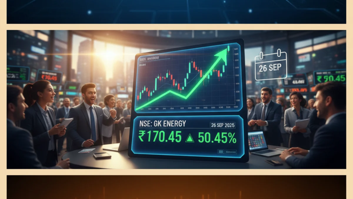 GK Energy Share Price: Strong Debut at ₹170.45 on September 26, 2025