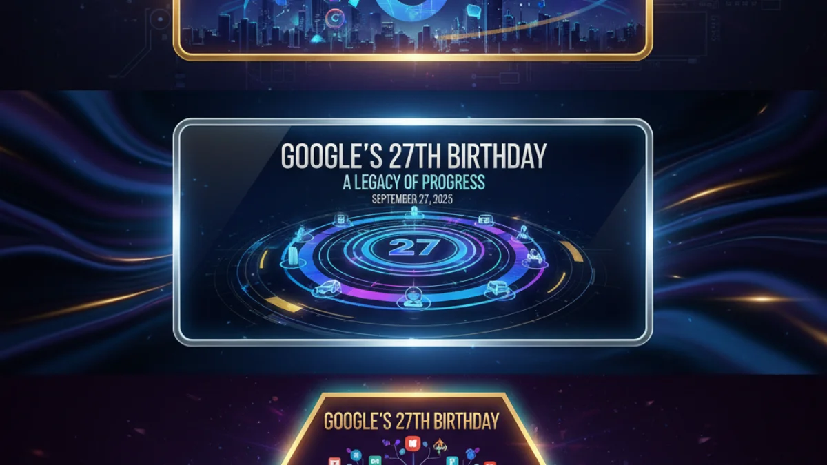 Google 27th Birthday Doodle
