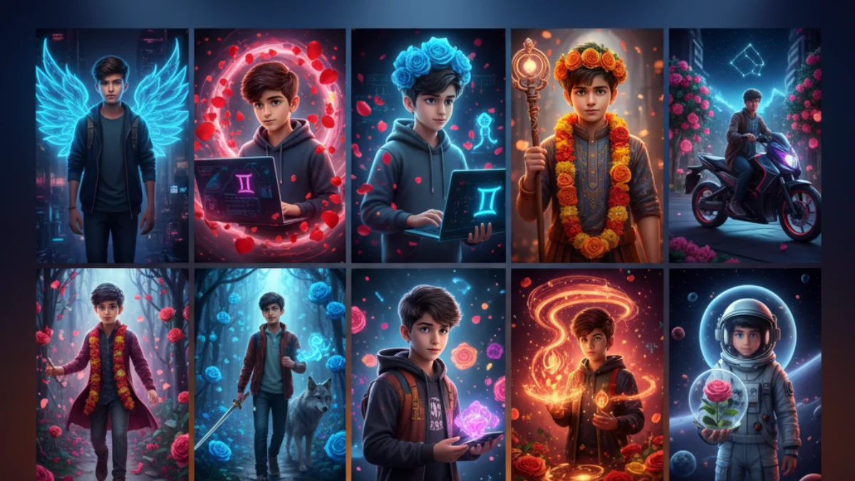 10 Trending Rose Gemini AI Photo Prompts for Boys: Social Media's Latest AI Photo Trend