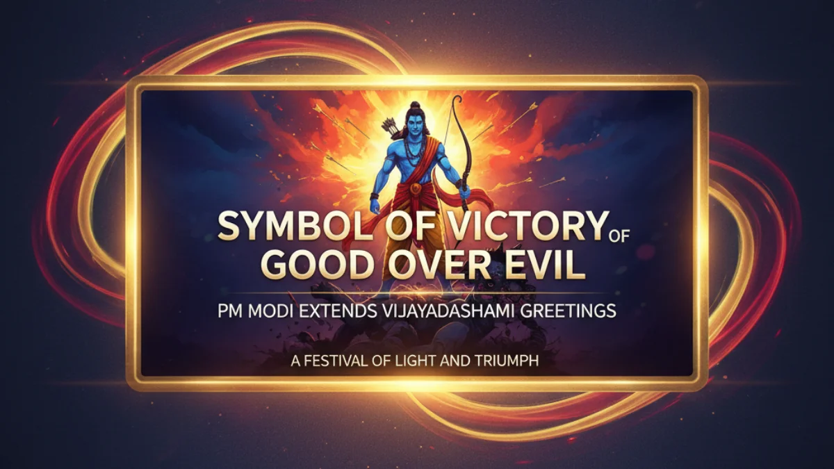 PM Modi Shares Inspiring Vijayadashami Greetings on Festival Day 