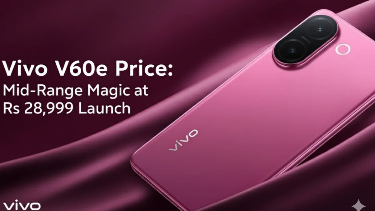  Vivo V60e Price: Mid-Range Magic at Rs 28,999 Launch
