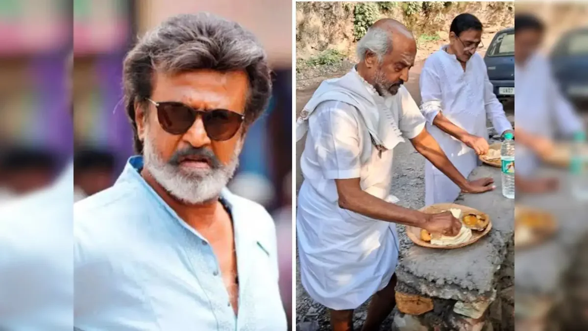 Rajinikanth Takes Spiritual Break in Rishikesh, Eats Food from Pattal
