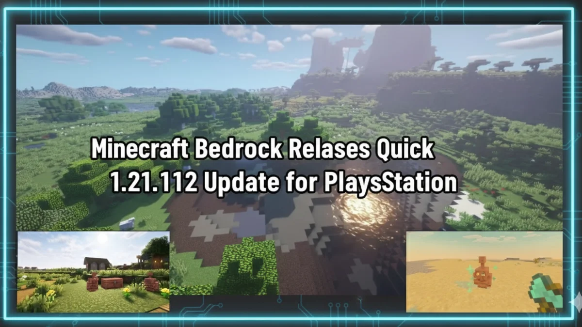  Minecraft Bedrock Releases Quick 1.21.112 Update for PlayStation