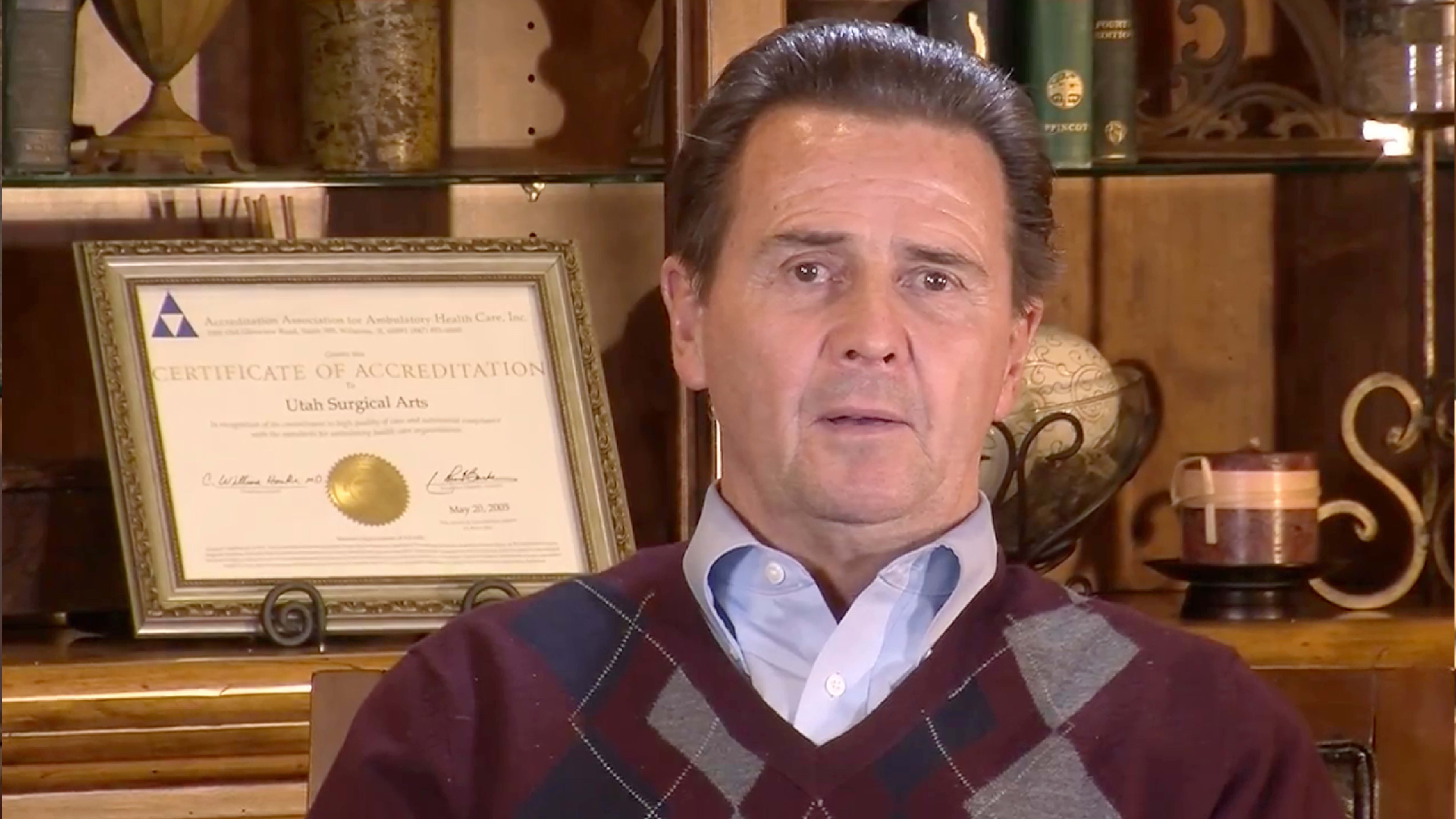 Rocky underwent a full arch restoration at Utah Surgical Arts in South Jordan, UT