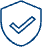 Safety icon blue