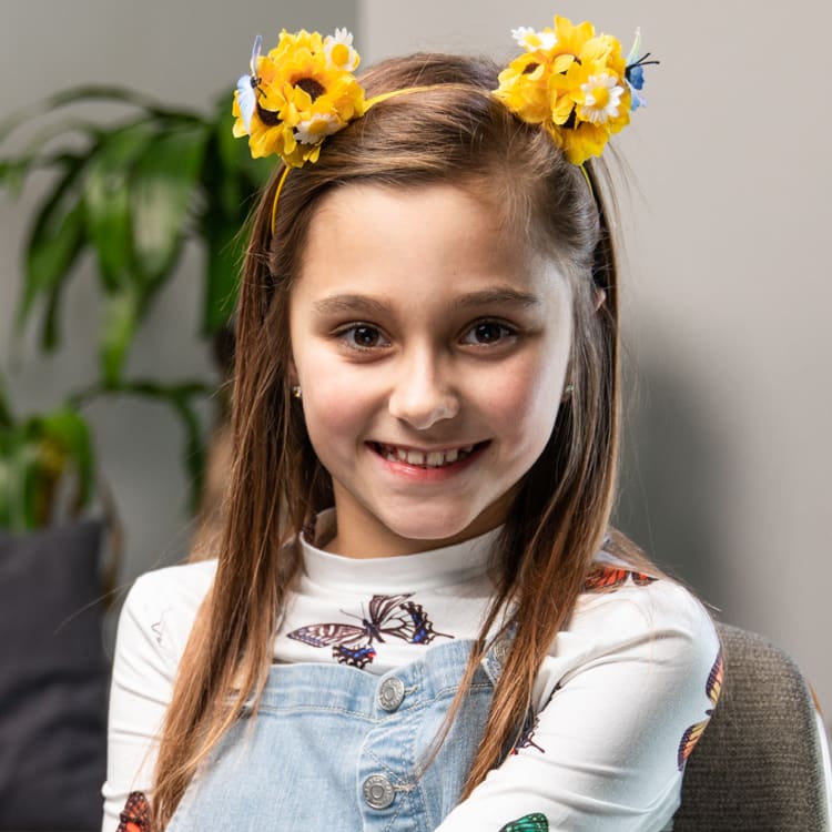 Mirabelle had a tooth extraction