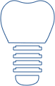 Dental implant icon