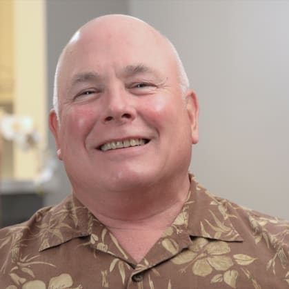 John got a dental implant at Napa Sonoma Oral Surgery & Dental Implants