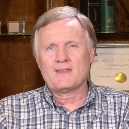 Scott had a bone graft at Utah Surgical Arts in South Jordan, UT