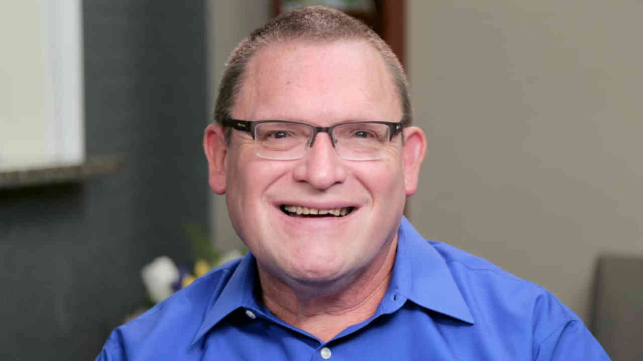 portrait image of steve after dental implants