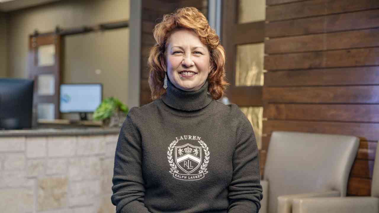 portrait image of angela after facial trauma
