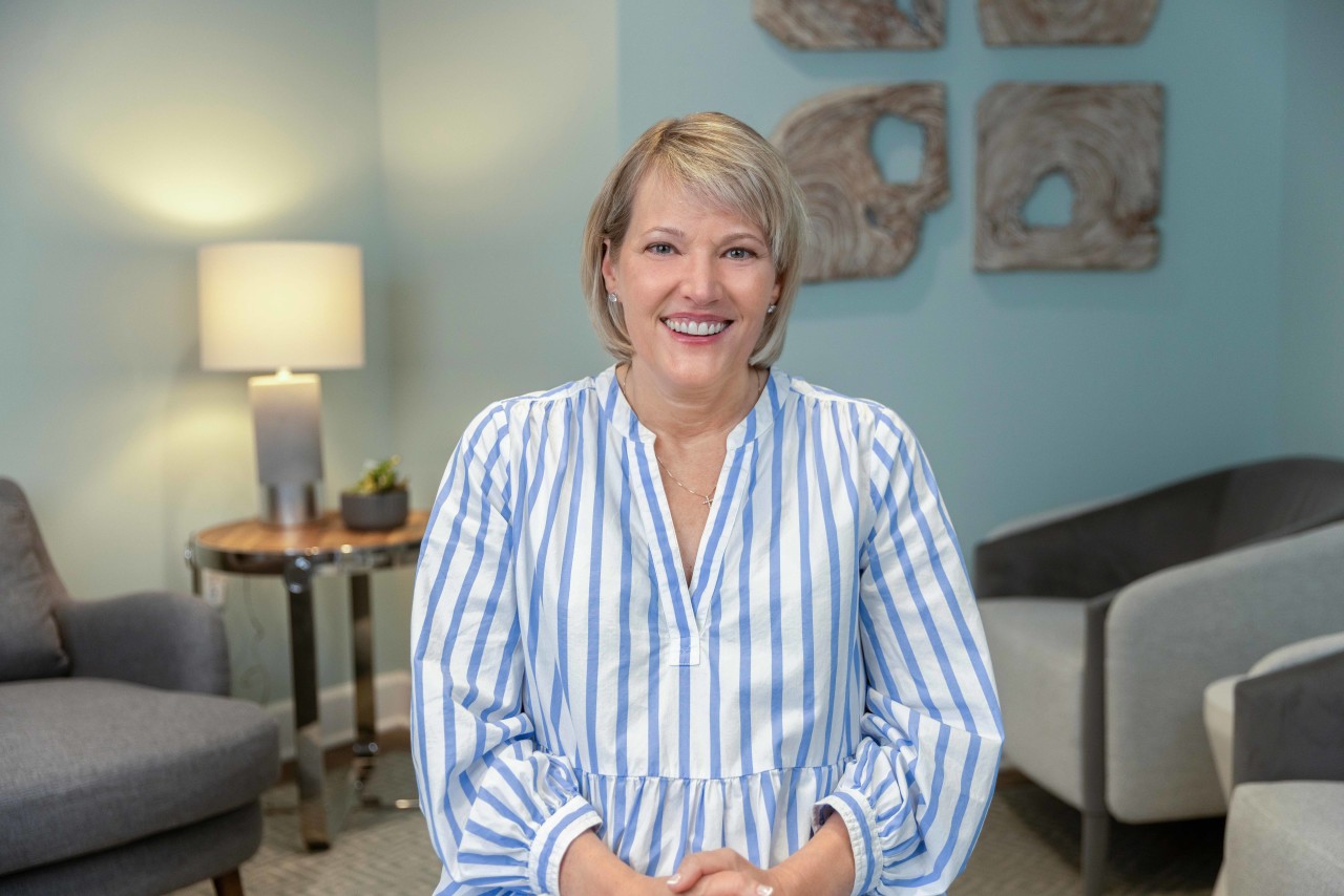 portrait image of jen after dental implants