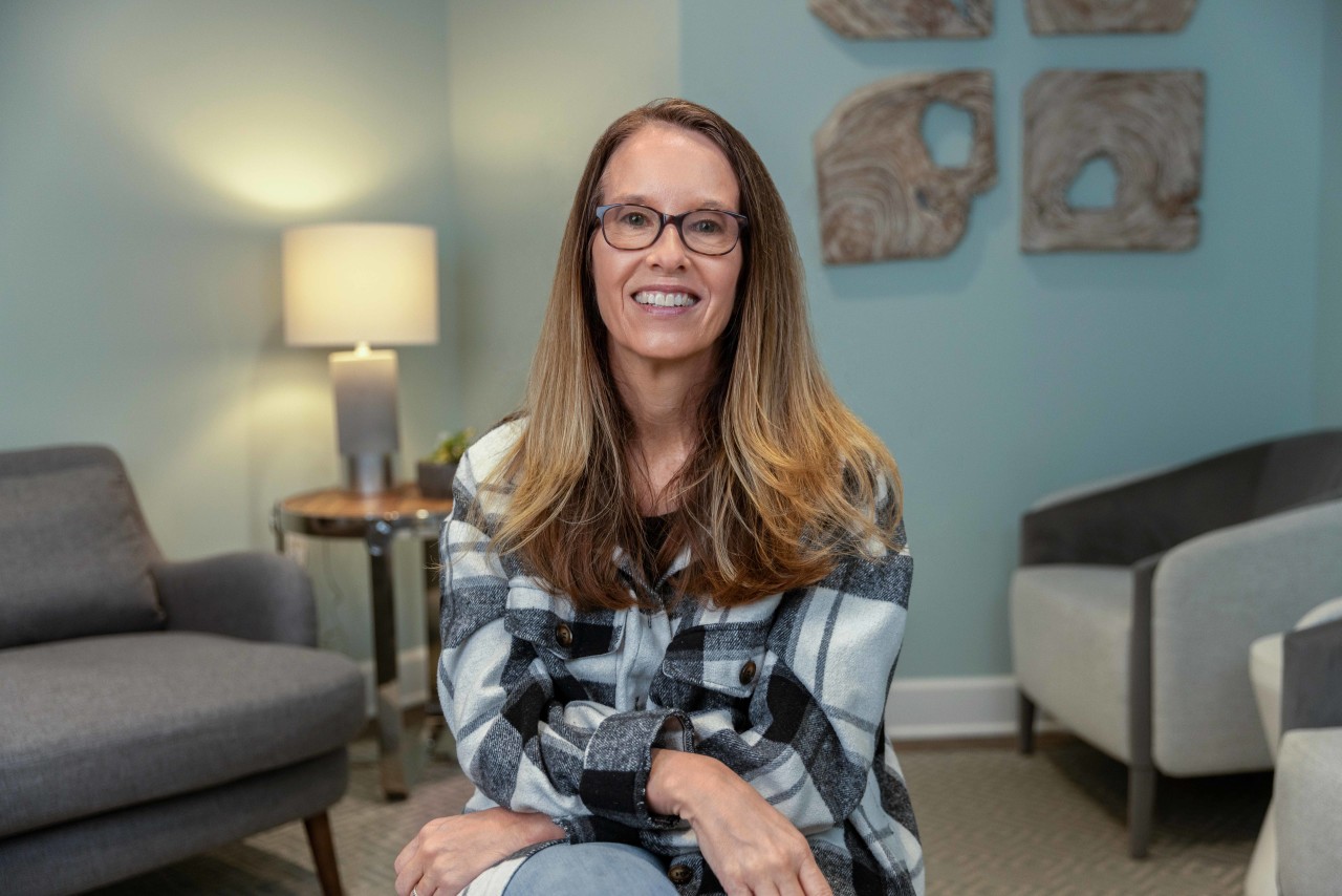 portrait image of lynda after bone grafting